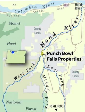 Map of Hood River Region